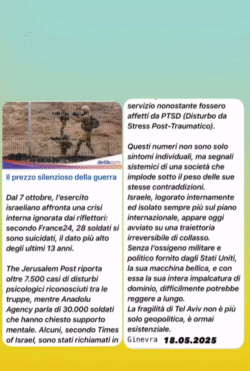 Gaza, Continua la Mattanza dei Giornalisti. Picco di Suicidi nell'Esercito Israeliano, 7500 in Cura Mentale dopo Gaza. Gaza Suicidi Soldati 250x371