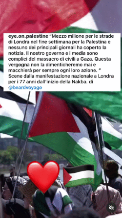 Londra Gaza Mezzo Milione 250x445