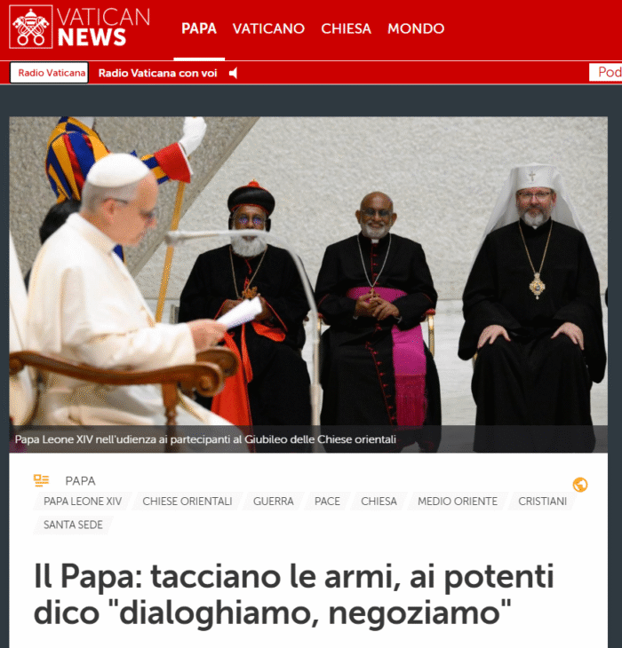 Papa Chiese Orientali 700x730