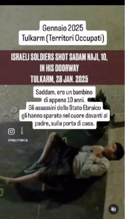 Tulkarem Gaza Bambino 10 Anni 250x436
