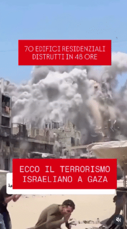 Gaza 70 Edifici Distrutti 250x448