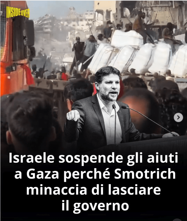 Gaza Smotrich Aiuti