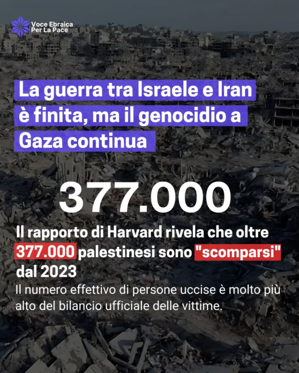 Vepp Genocidio Palestinesi Mancanti