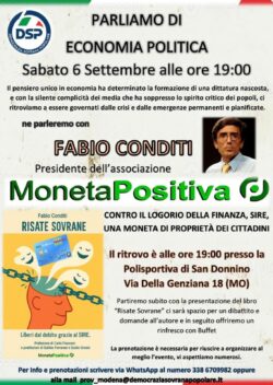 2025 09 06 19.00 Modena Fabio Conditi Contro Il Logorio Della Finanza 250x352