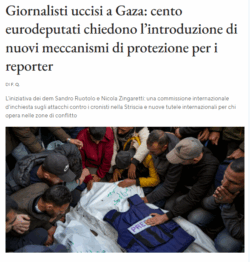 Fatto Giornalisti Gaza 250x262