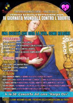 Montalenghe (Turín), 13 de septiembre. Día contra el aborto. Misa, Rosario, Conferencias Gmca 250x354