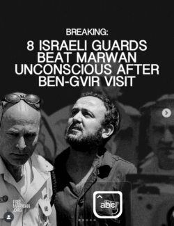 Torture di Isra&le a Greta Thunberg, a una Giornalista Ebrea. Barghouti Picchiato fino allo Svenimento Barghouti 250x325
