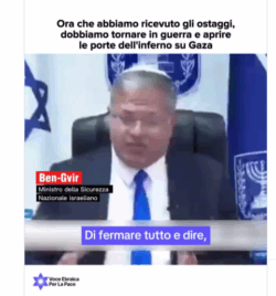 Ben Gvir: Abbiamo gli Ostaggi, Apriamo l'Inferno a Gaza. Imposto Silenzio sull'Incidente a Rafah... Ben Gvir Vepp 250x268