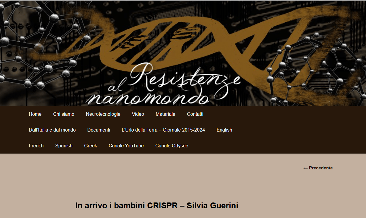 crispr nanomondo, genetica