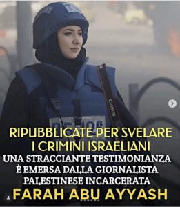 giornalista cisgiordania prigione