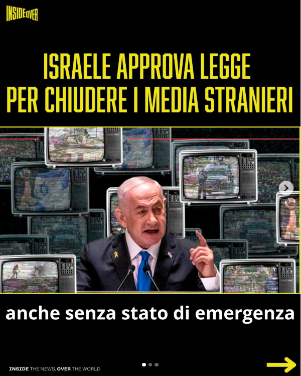 israele media stranieri