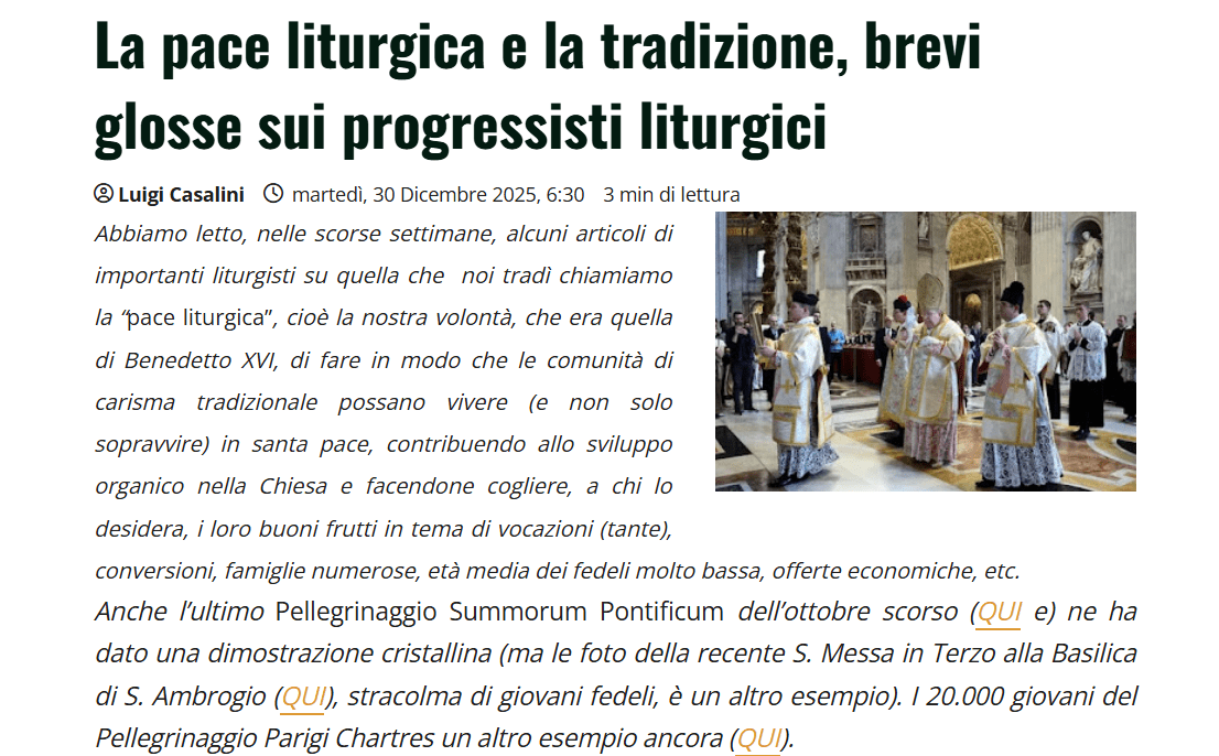 mil pace liturgia