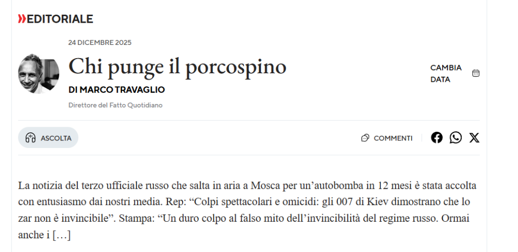 travaglio porcospino