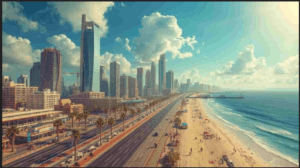 gaza by the sea, satira