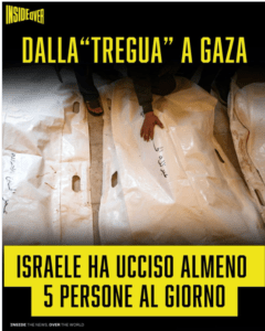 gaza tregua 5 morti al dì
