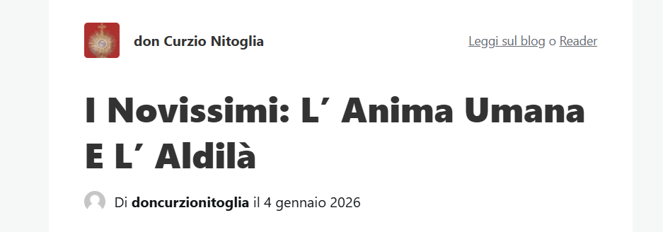 nitoglia, novissimi
