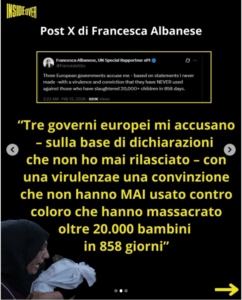 albanese onu suo post