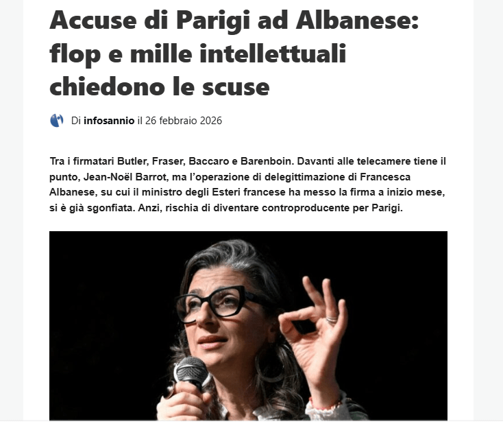 albanese parigi scuse