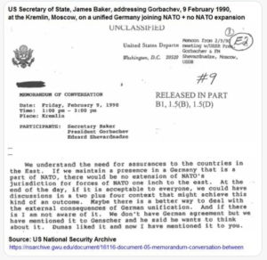 baker gorbaciov nato