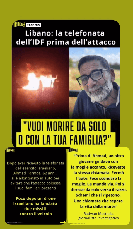 libano giornalista e giovane uccisi