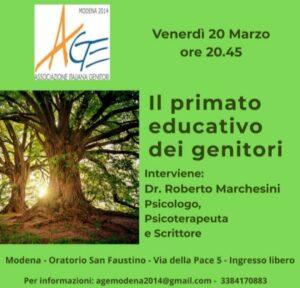 2026 03 20 20.45 modena roberto marchesini il primato educativo dei genitori