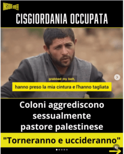 cisgiordania coloni pastore