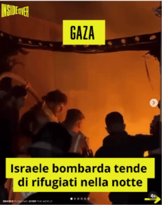 gaza bombe sfollati