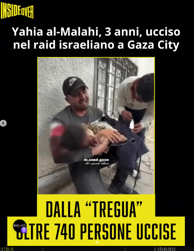 gaza tregua 740 morti