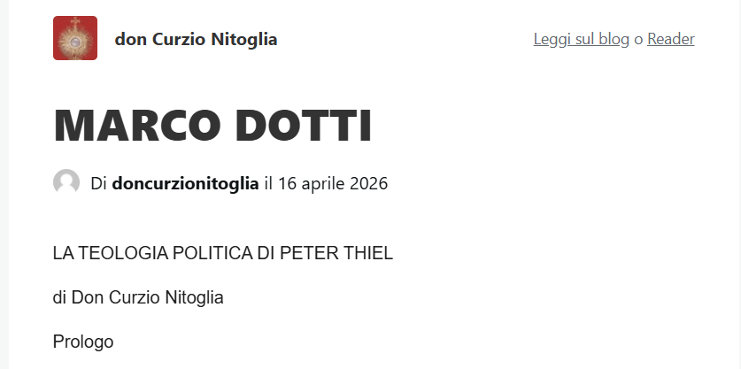 nitoglia dotti thiel