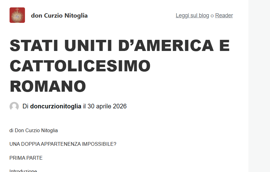 nitoglia, usa, cattolici