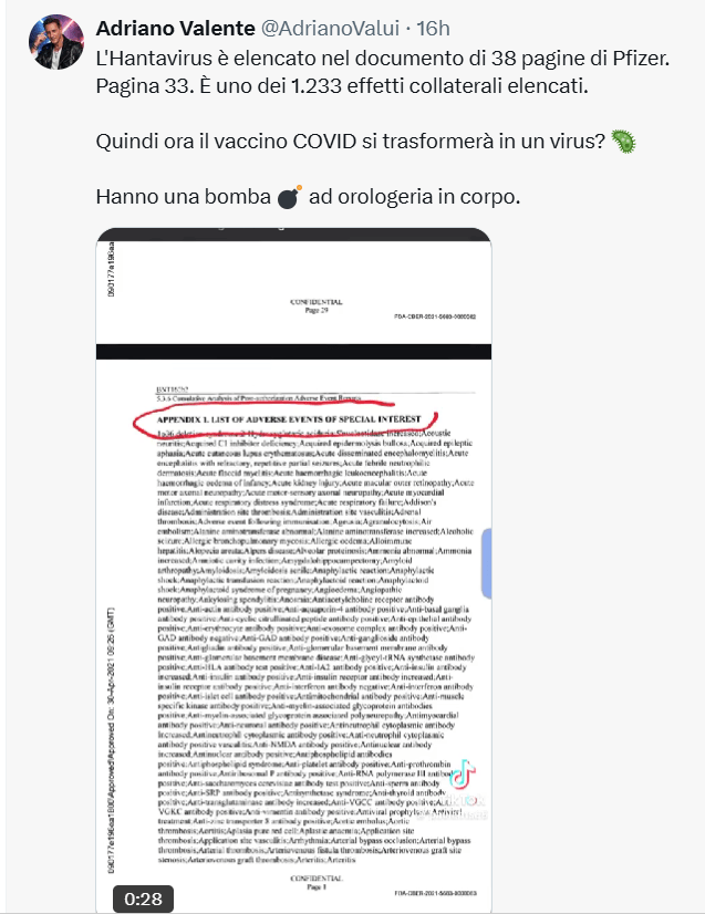 pfizer hantavirus covid vax