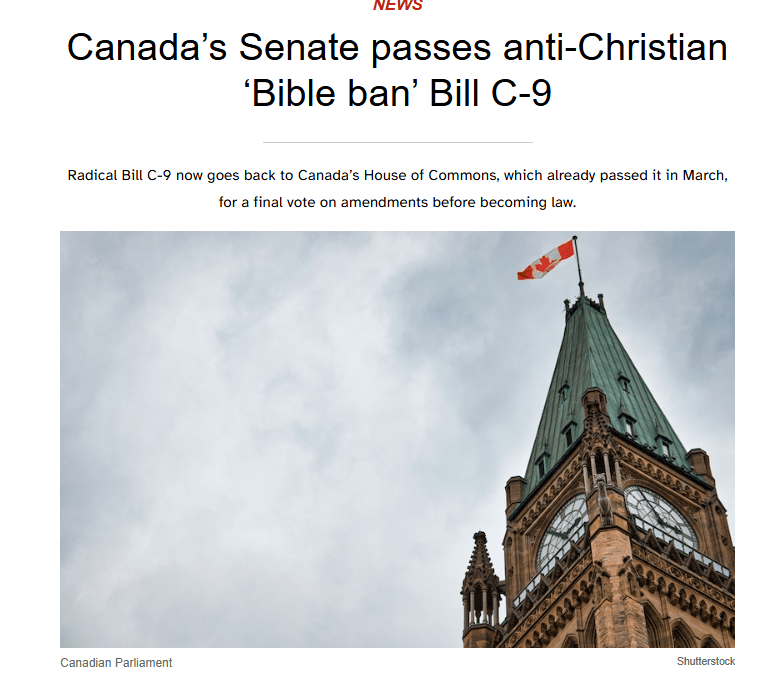 canada bibbia